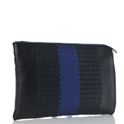 Bottega Veneta Nappa Intrecciato Document Case Tourmaline Cobalt Blue 3 of 8