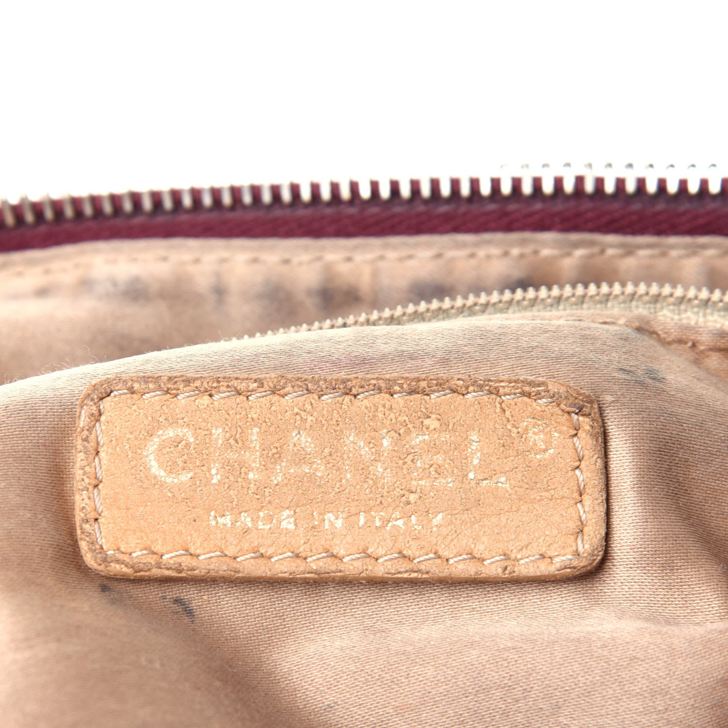 Chanel Vinyl Medium Rock and Chain Bowler Bordeaux 5 of 12
