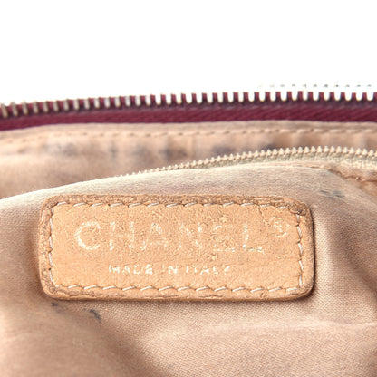 Chanel Vinyl Medium Rock and Chain Bowler Bordeaux 5 of 12