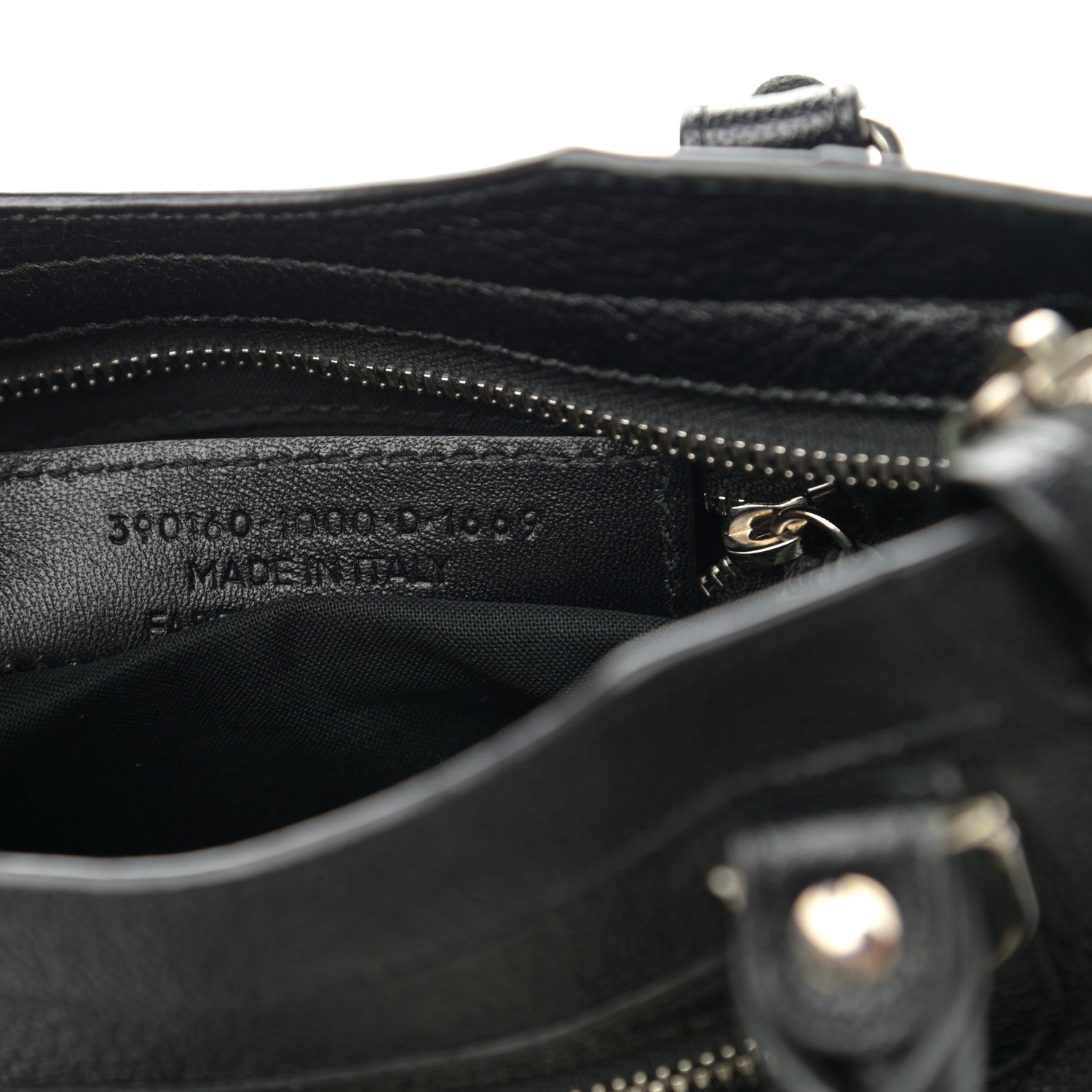 Balenciaga Chevre Silver Metallic Edge Hardware Mini City Black 7 of 10
