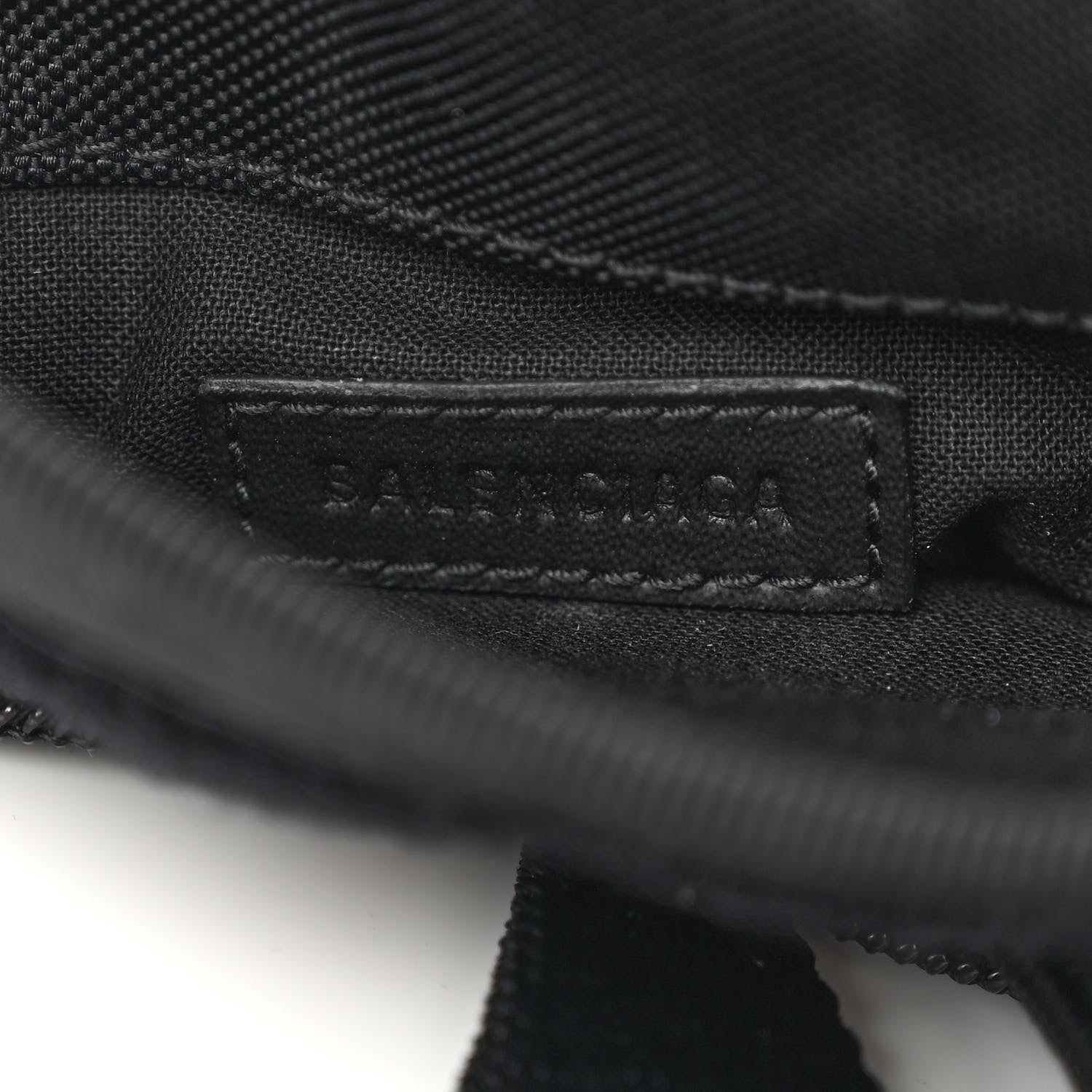 Balenciaga Nylon Logo Multi Patch Small Explorer Pouch with Strap Black 6 of 10