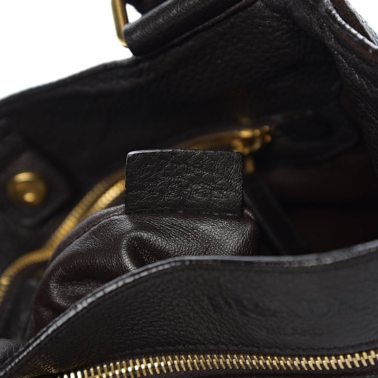 Cervo Deerskin Flat Messenger Bag Ebano
