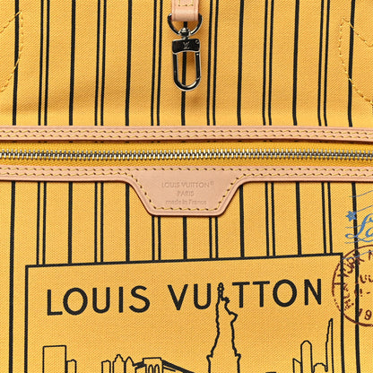 Louis Vuitton Monogram Stamped Inside Out NYC Neverfull Bandouliere GM Yellow 9 of 14