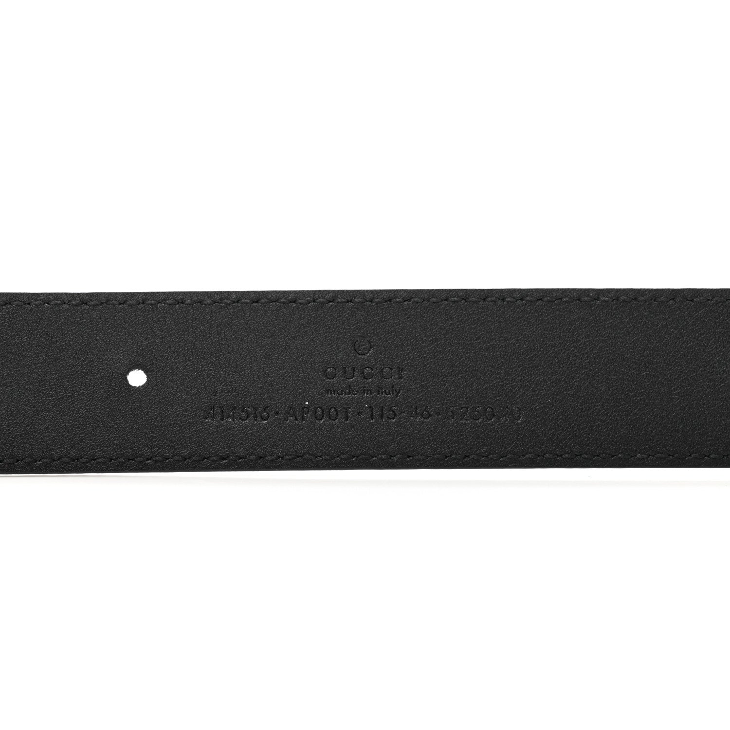 Gucci Moon Calfskin Double G 30mm Belt 115 46 Black 3 of 4