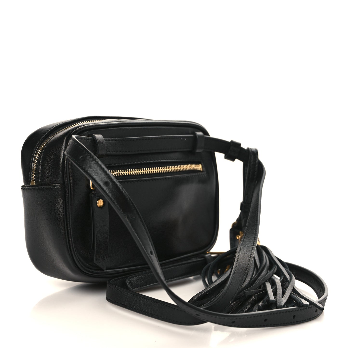 Calfskin Matelasse Monogram Lou Belt Bag Black