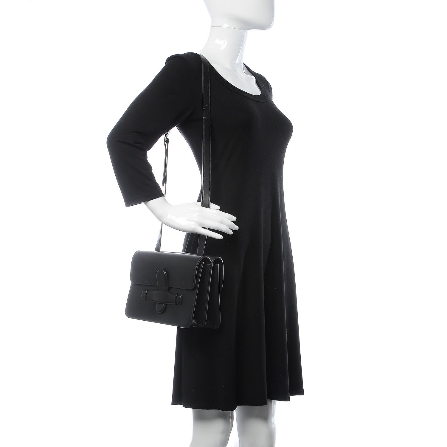 Celine Natural Calfskin Medium Symmetrical Bag Black 2 of 11