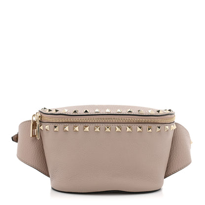 Valentino Garavani Grained Calfskin Rockstud Belt Bag Poudre 1 of 8