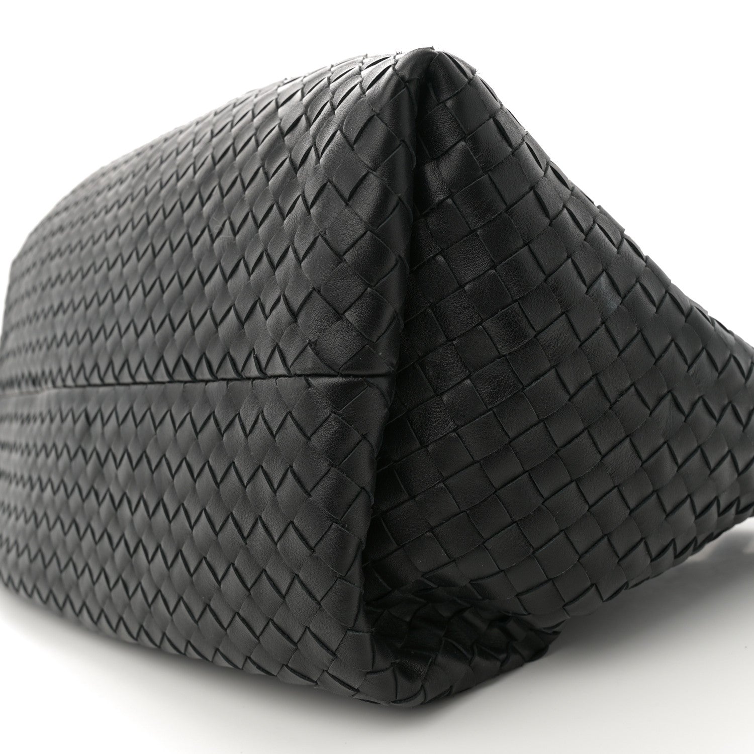 Bottega Veneta Calfskin Intrecciato Pinacoteca Reversible Tote Black Fondant 10 of 10