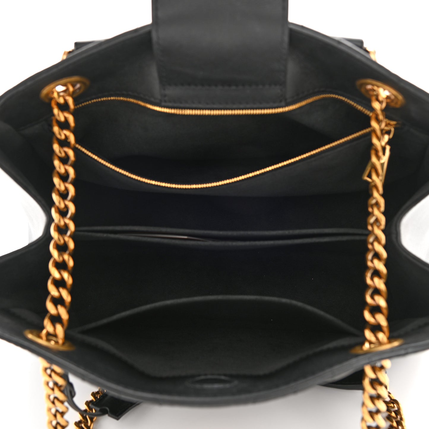 Calfskin New Wave Chain Tote Black