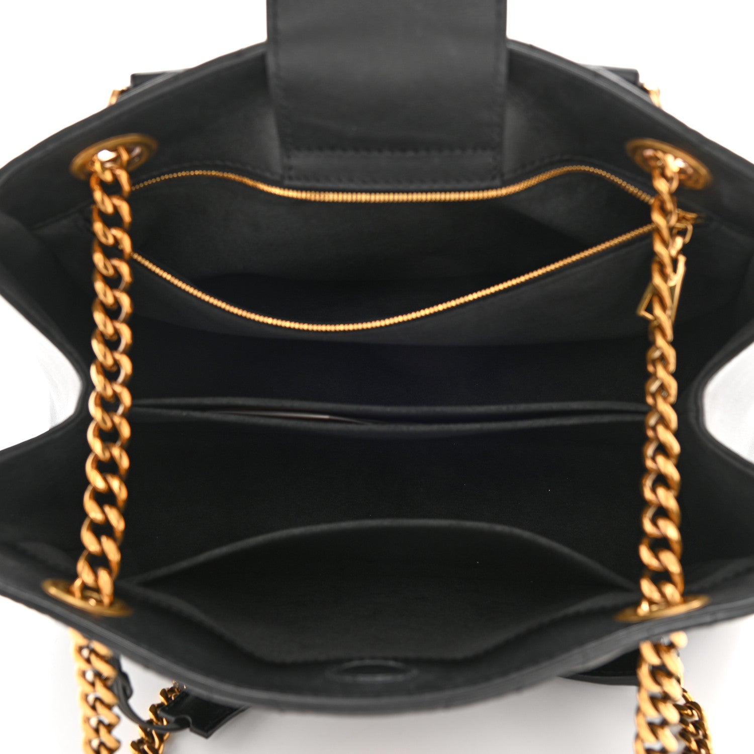 Louis Vuitton Calfskin New Wave Chain Tote Black 5 of 11