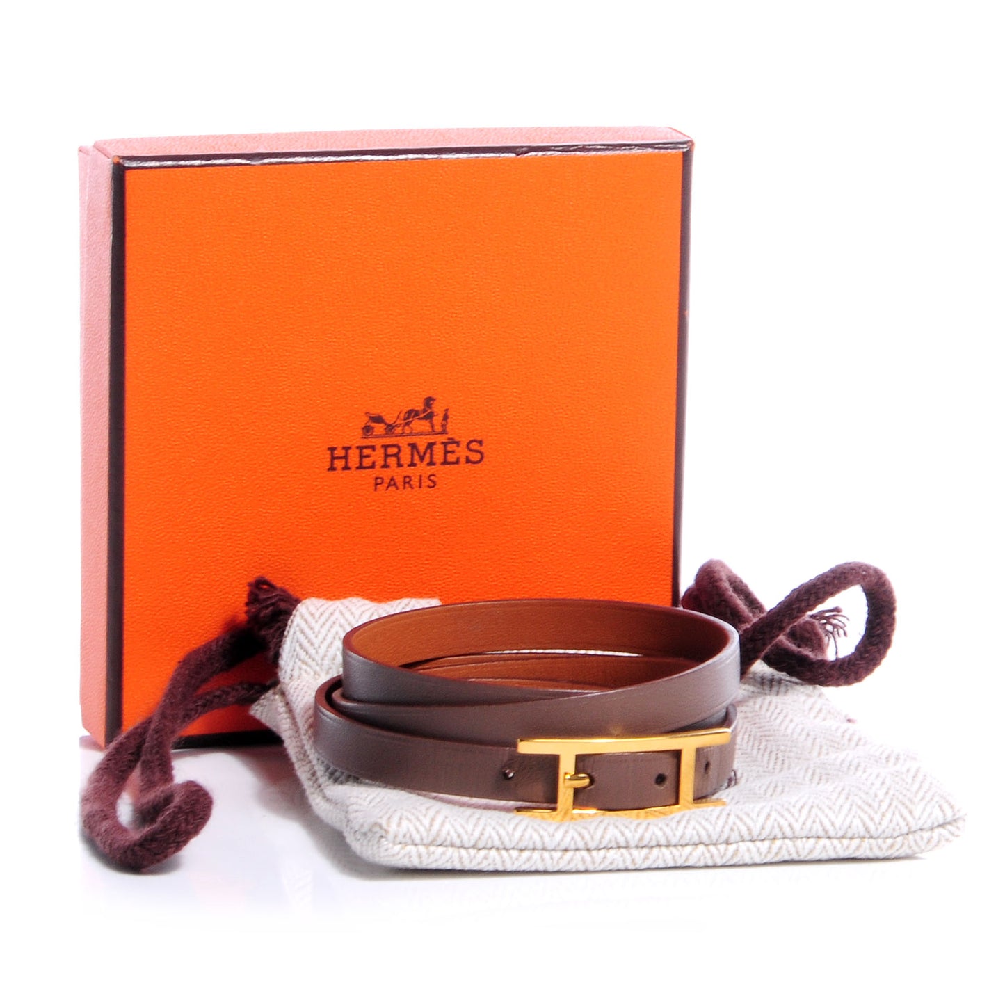 Swift Hapi 3 MM Triple Tour Bracelet Medium Etoupe