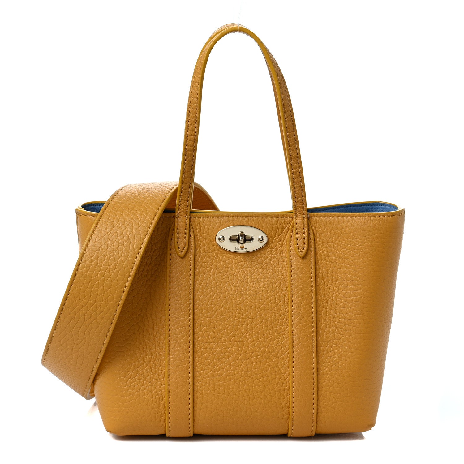 Mulberry Heavy Grain Mini Bayswater Tote Deep Amber 1 of 8