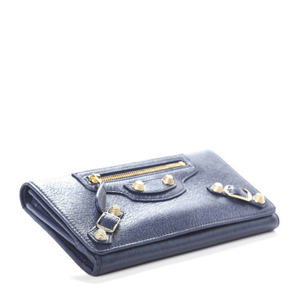 Balenciaga Agneau Giant 12 Gold Hardware Money Wallet Gris Chartreux 4 of 6