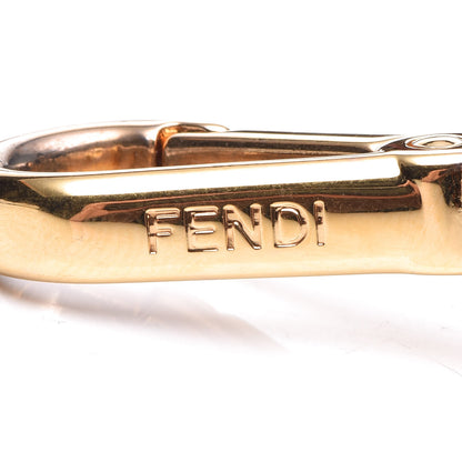 Fendi Ribbon Vitello Century FF 1974 Studded Strap You Fango Marrone Fragola 3 of 7