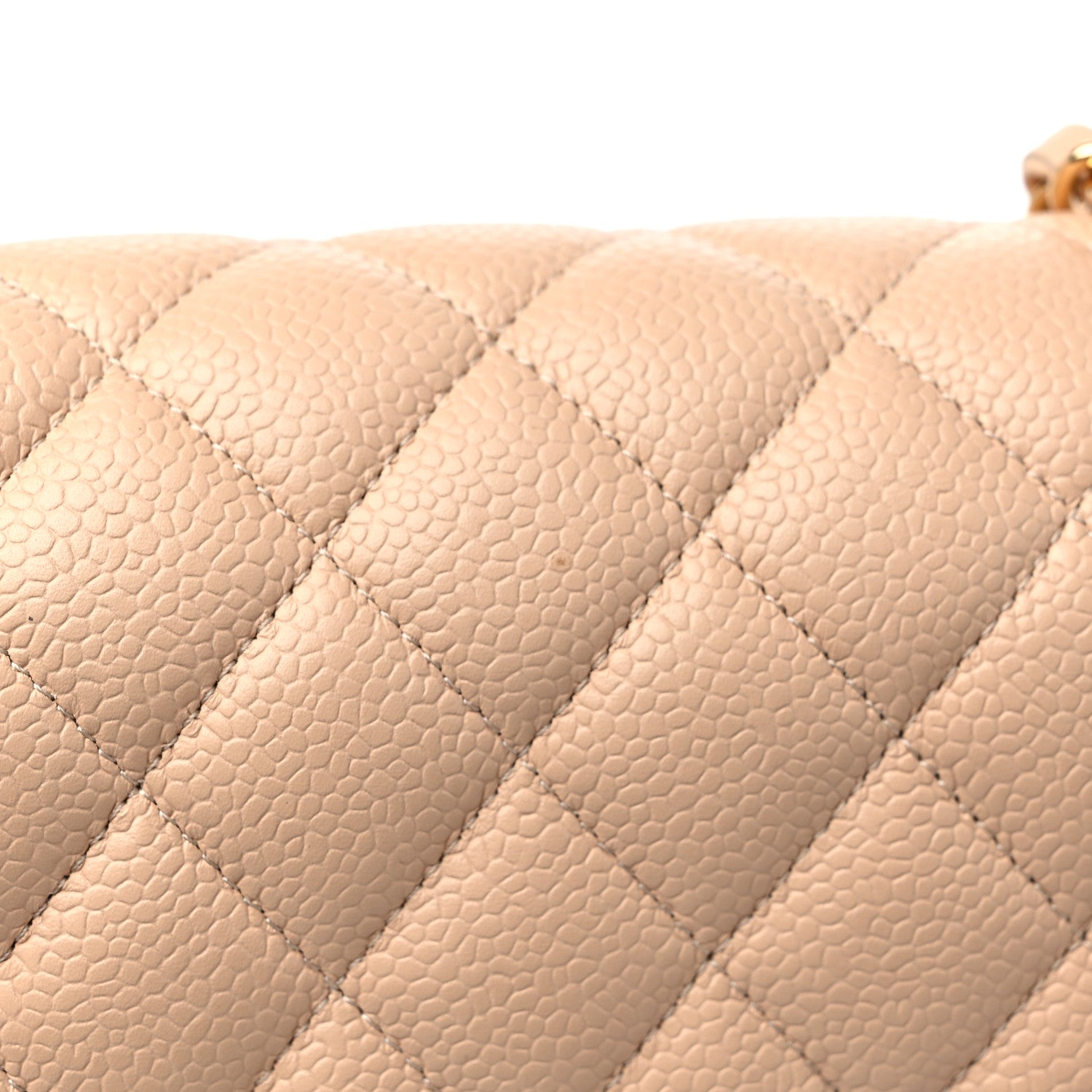 Chanel Caviar Quilted Medium Double Flap Beige 11 of 11