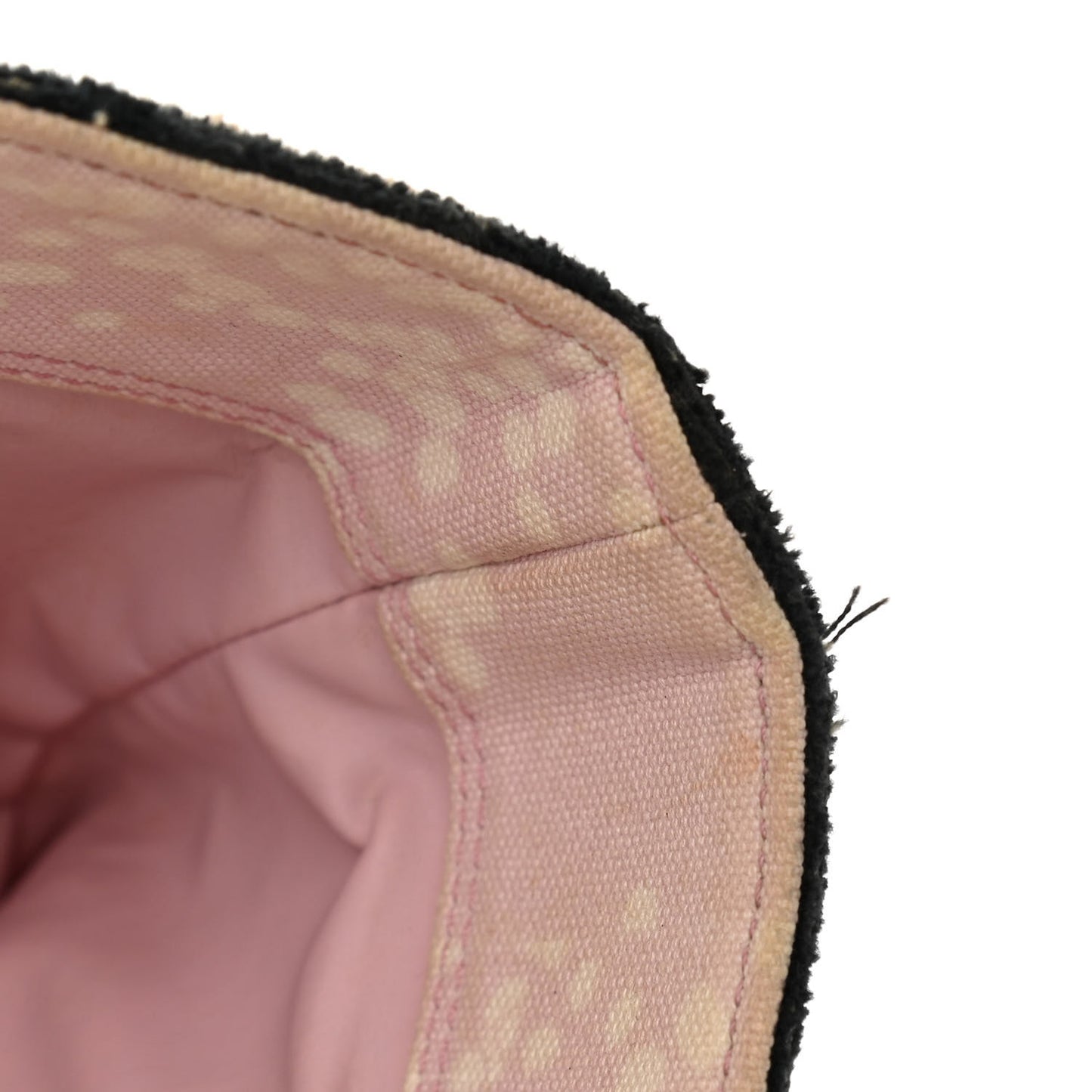 Terry Cotton Canvas Printed Large CC Tote Pale Pink