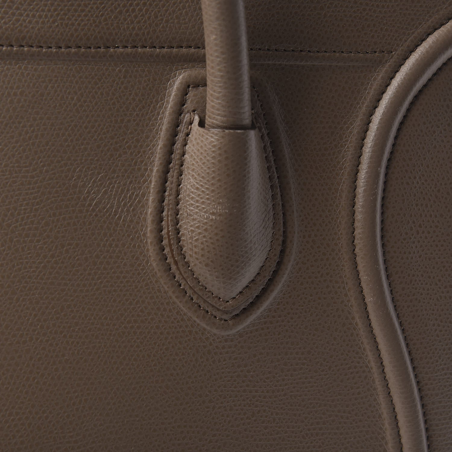 Celine Baby Grained Calfskin Medium Phantom Luggage Taupe 15 of 15