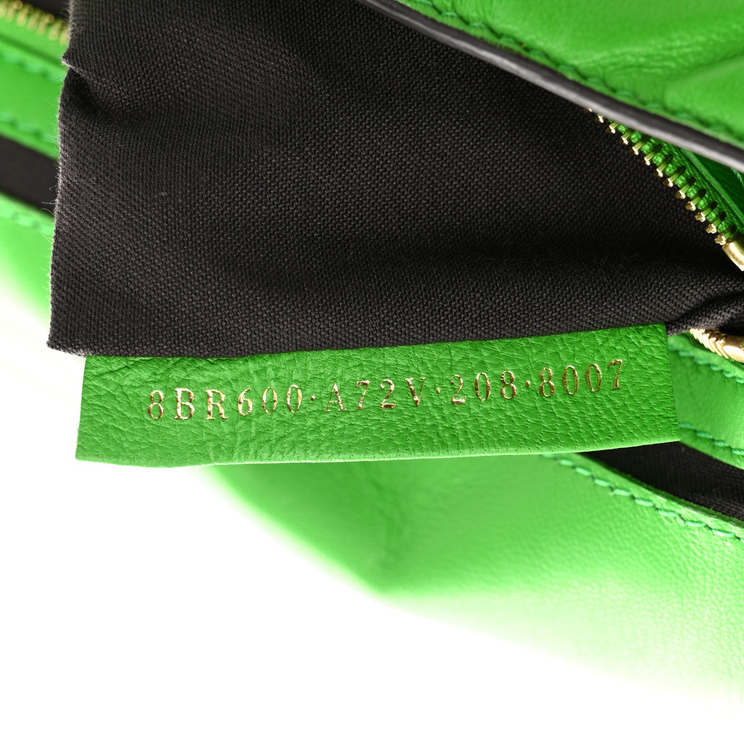 Fendi Nappa FF 1974 Embossed Baguette Tomatillo 7 of 10