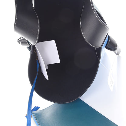 Celine Shiny Smooth Calfskin Small Twisted Cabas Bright Blue Peacock 6 of 10