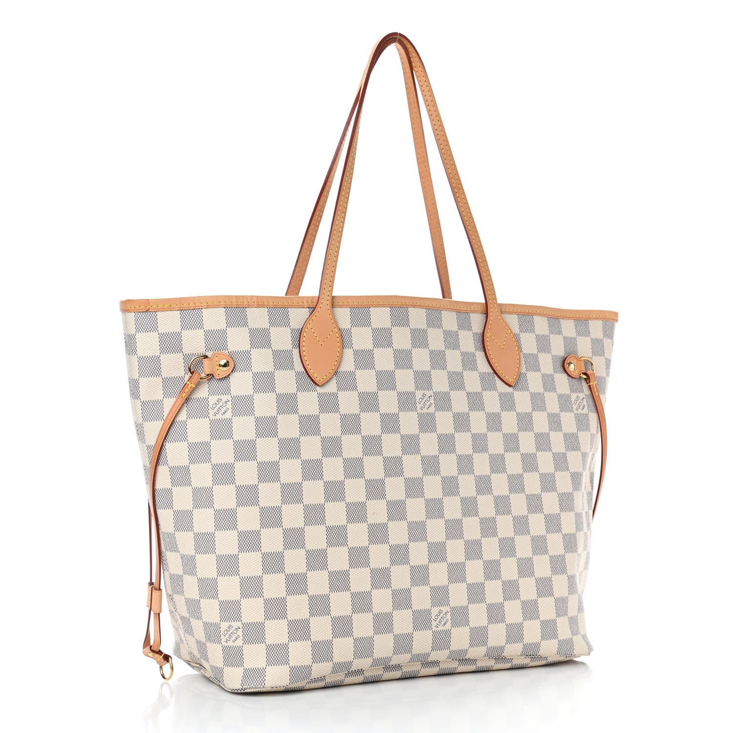 Louis Vuitton Damier Azur Neo Neverfull MM Rose Ballerine 4 of 15