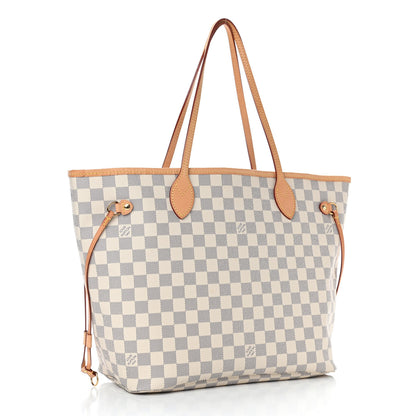Louis Vuitton Damier Azur Neo Neverfull MM Rose Ballerine 4 of 15