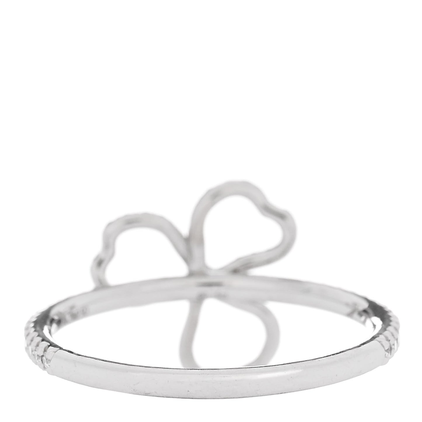 Platinum Diamond Mini Open Paper Flowers Ring 54 7
