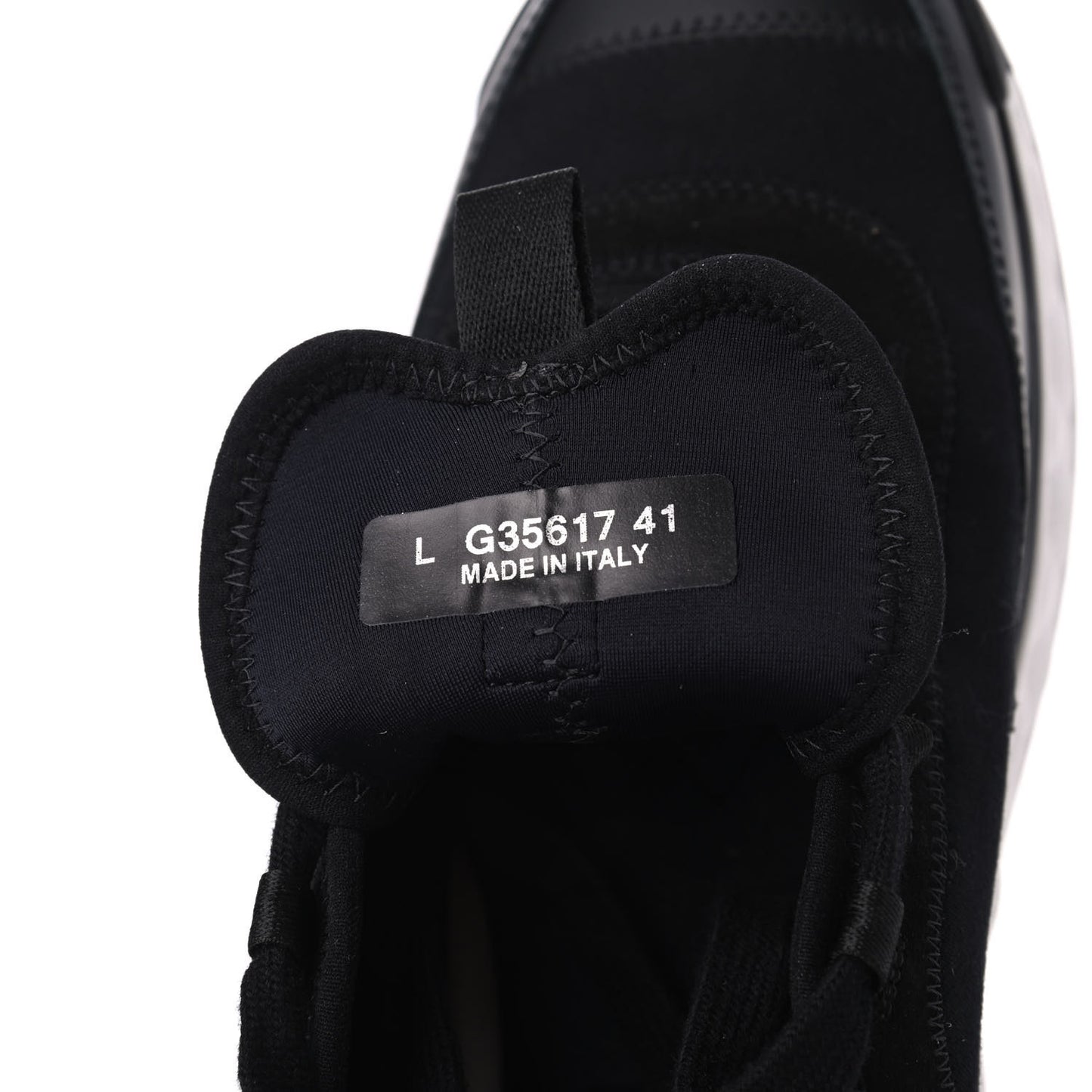 Velvet Calfskin Mixed Fibers CC Sneakers 41 Black