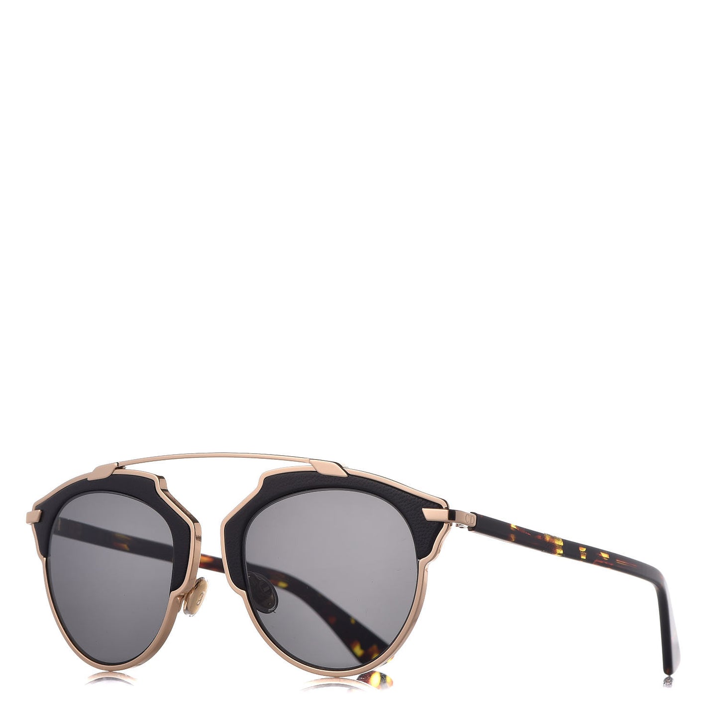 Metal Lambskin So Real Sunglasses Black