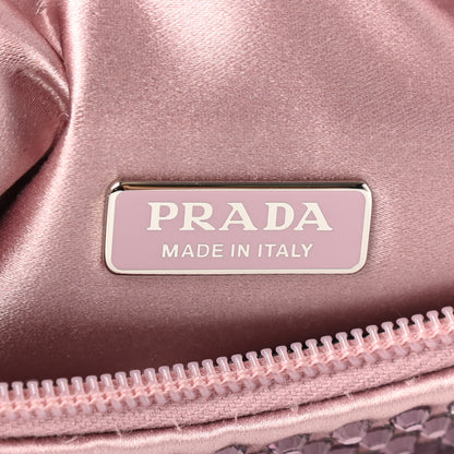 Prada Satin Crystal Mini Re-Edition 2000 Bag Alabastro 6 of 11