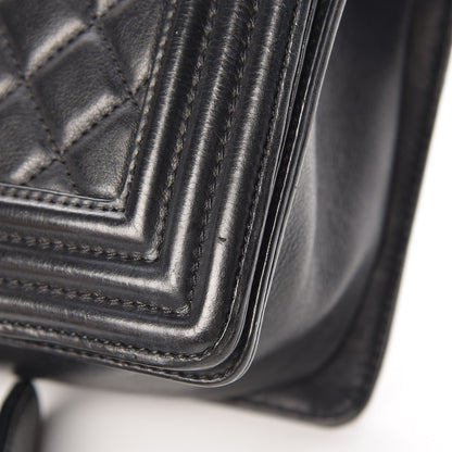 Chanel Calfskin Quilted Medium Boy Flap Black 13 of 13