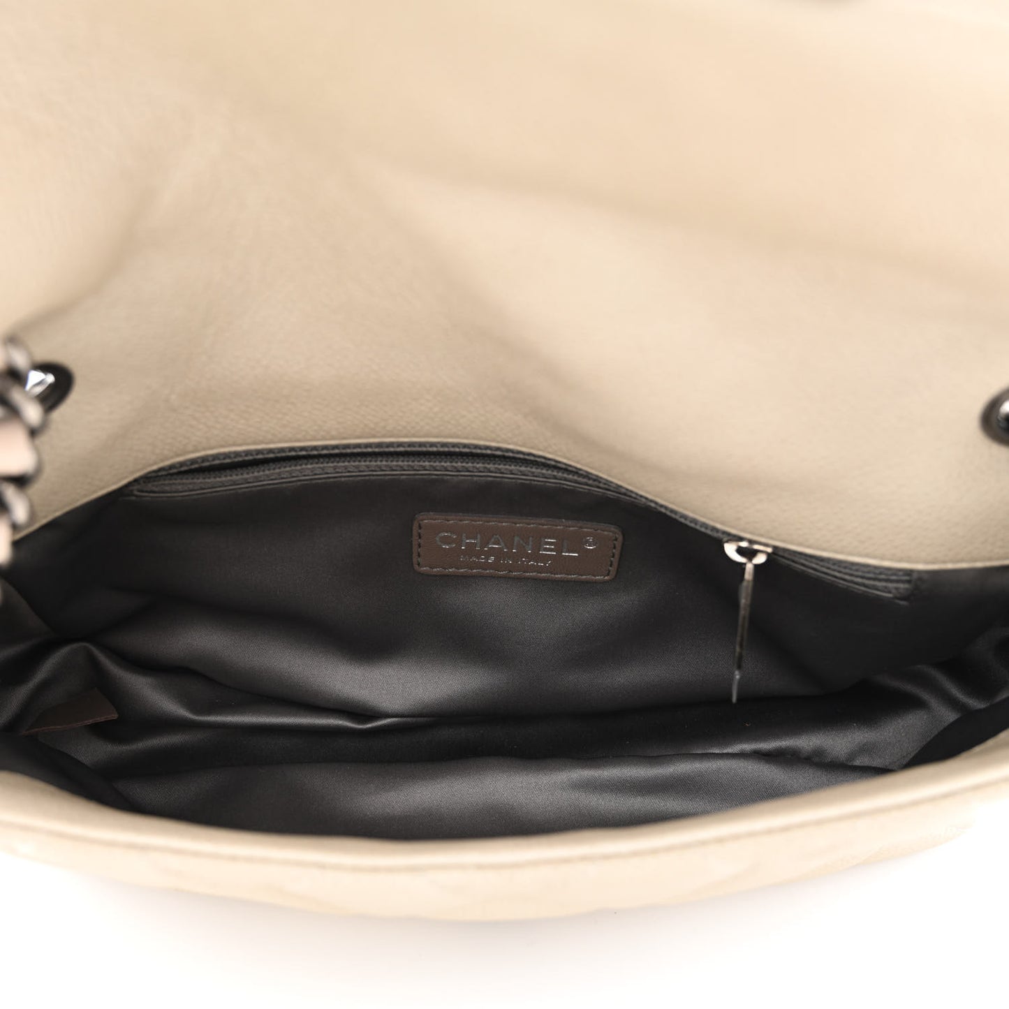 Caviar Quilted Coco Casual Flap Ivory