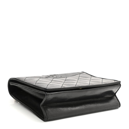 Chanel Lambskin Quilted CC Small Single Flap Black 4 of 11