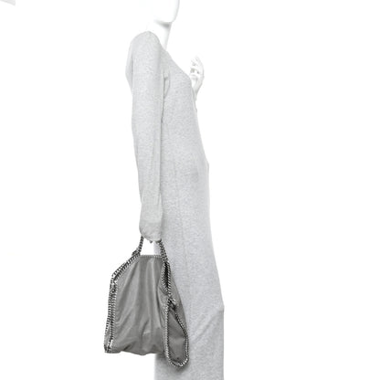 Stella McCartney Shaggy Deer Falabella Fold Over Tote  Light Grey 2 of 9