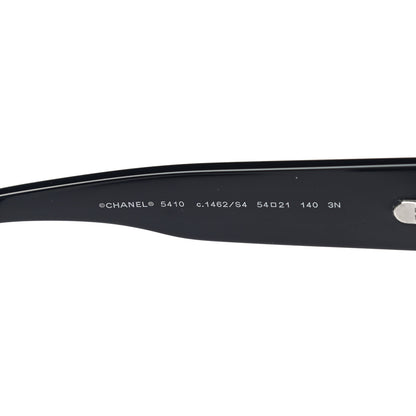 Chanel Acetate Polarized Round Sunglasses 5410 Black 6 of 7