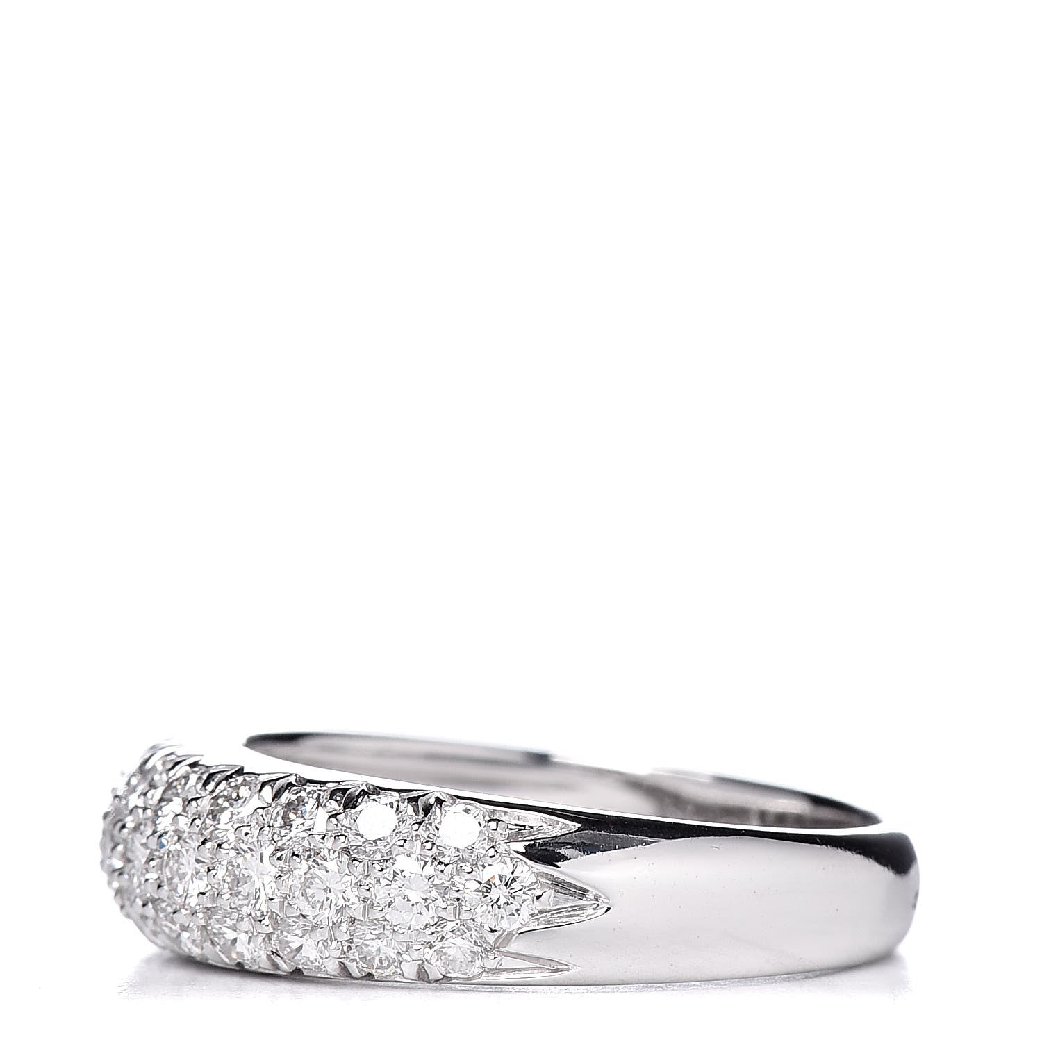 Van Cleef & Arpels 18K White Gold Diamond Eve Ring 48 4.5 3 of 5