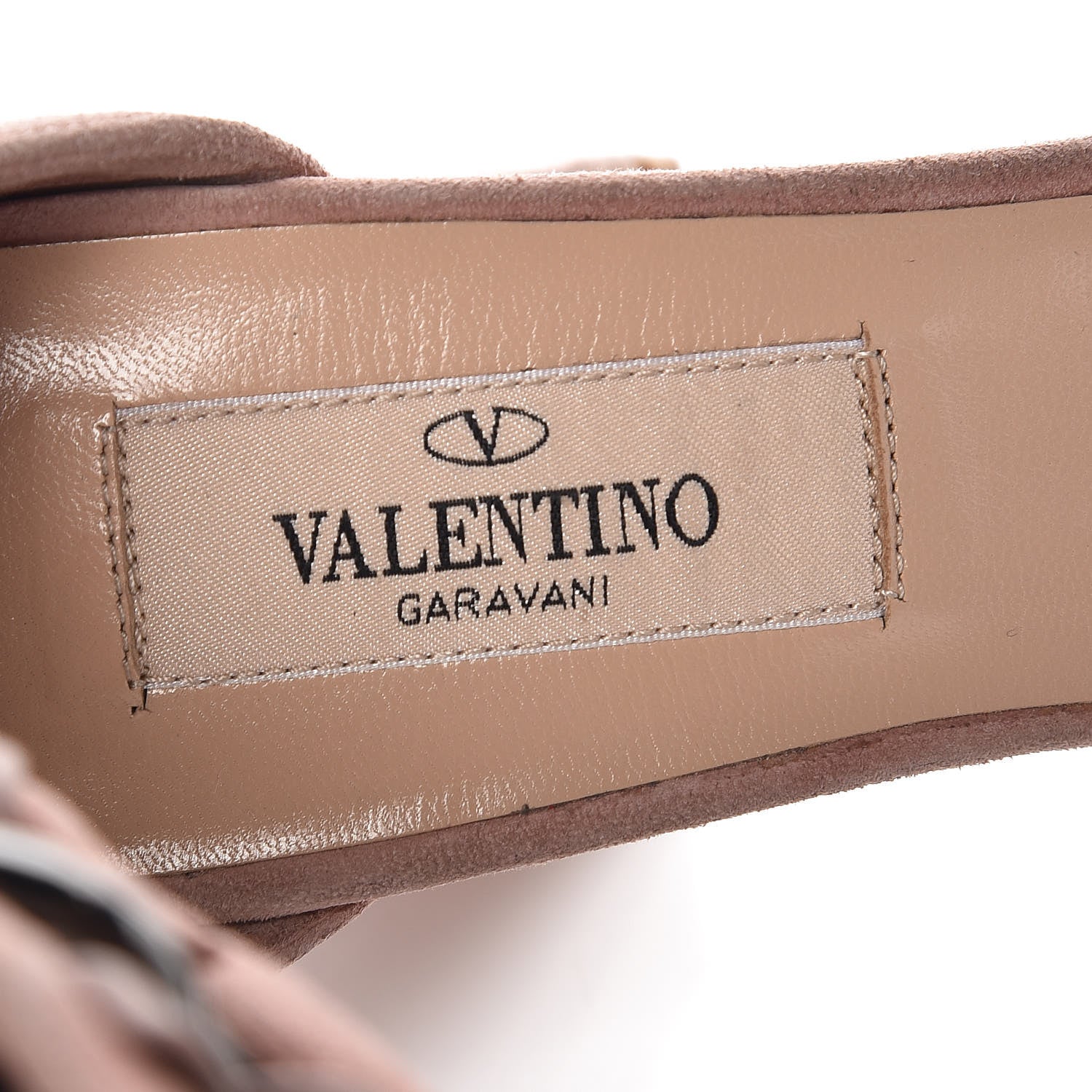 Valentino Garavani Suede Chain Ankle Strap 90mm Sandals 36 Poudre 9 of 10