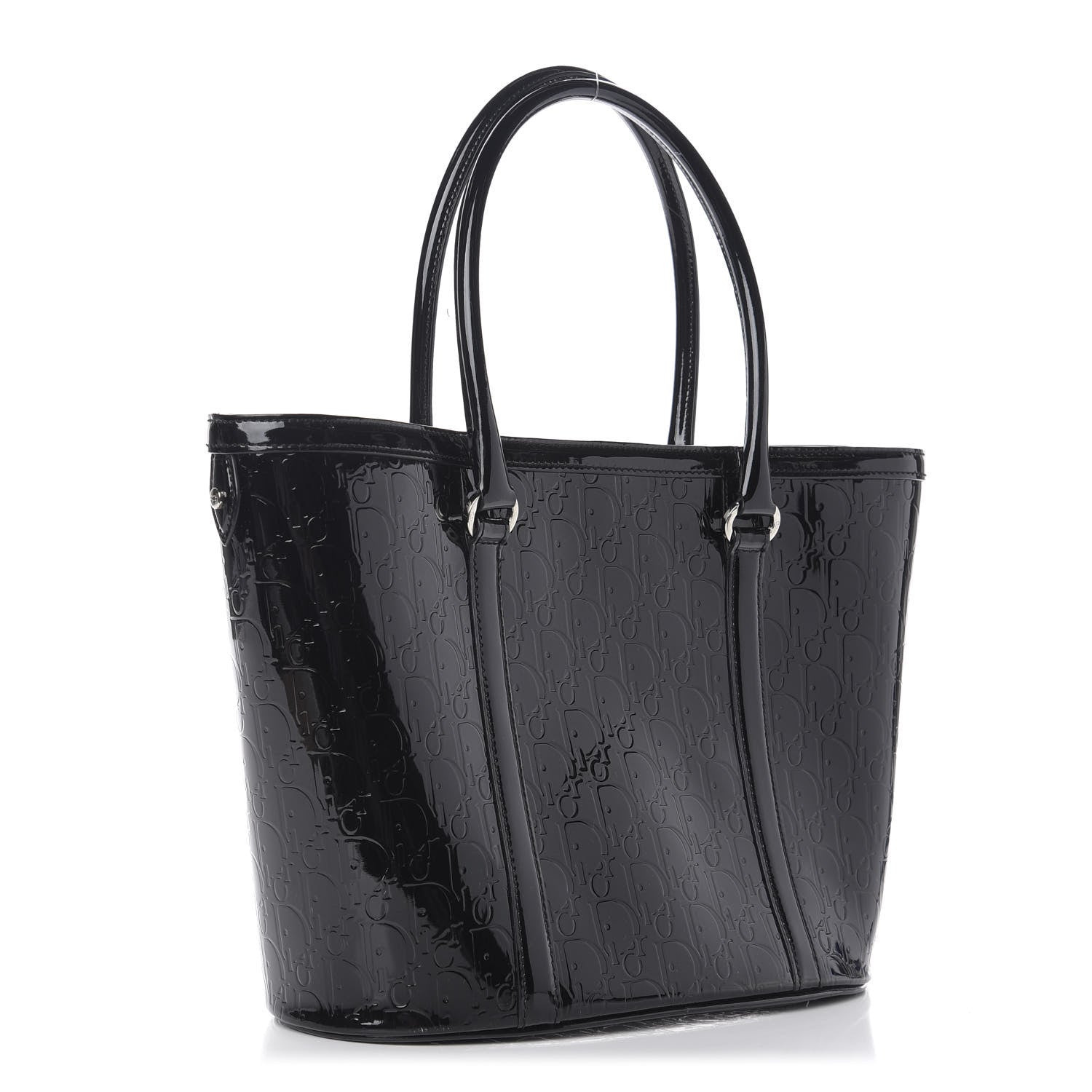 Christian Dior Patent Ultimate Tote Black 3 of 12