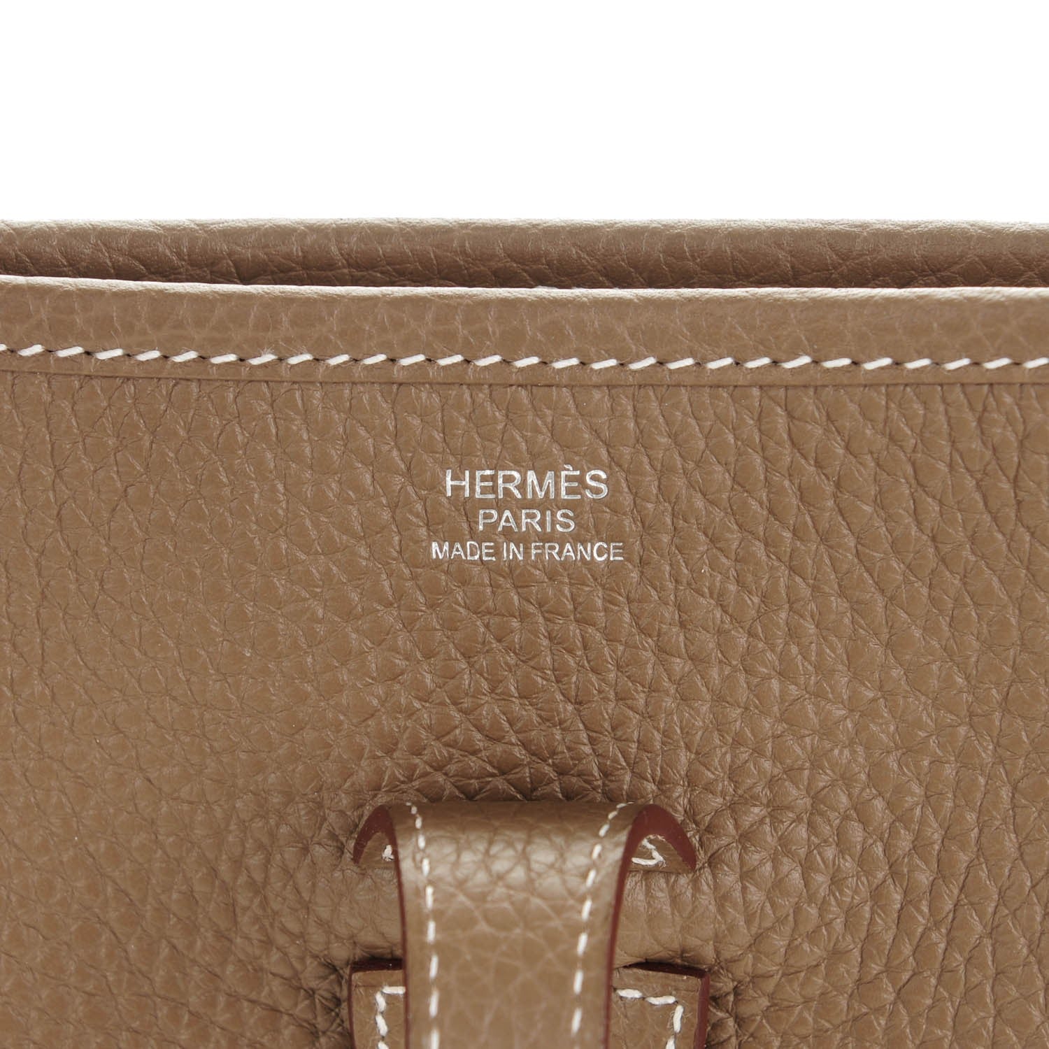 Hermes Taurillon Clemence Evelyne III PM Etoupe 6 of 7