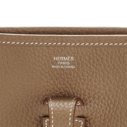 Hermes Taurillon Clemence Evelyne III PM Etoupe 6 of 7