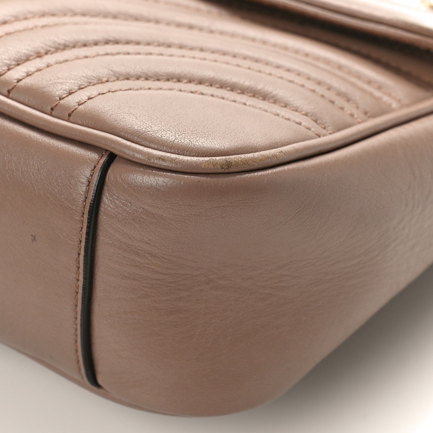 Calfskin Matelasse Small GG Marmont Shoulder Bag Porcelain Rose