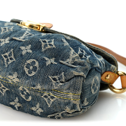 Louis Vuitton Monogram Denim Mini Pleaty Blue 9 of 9