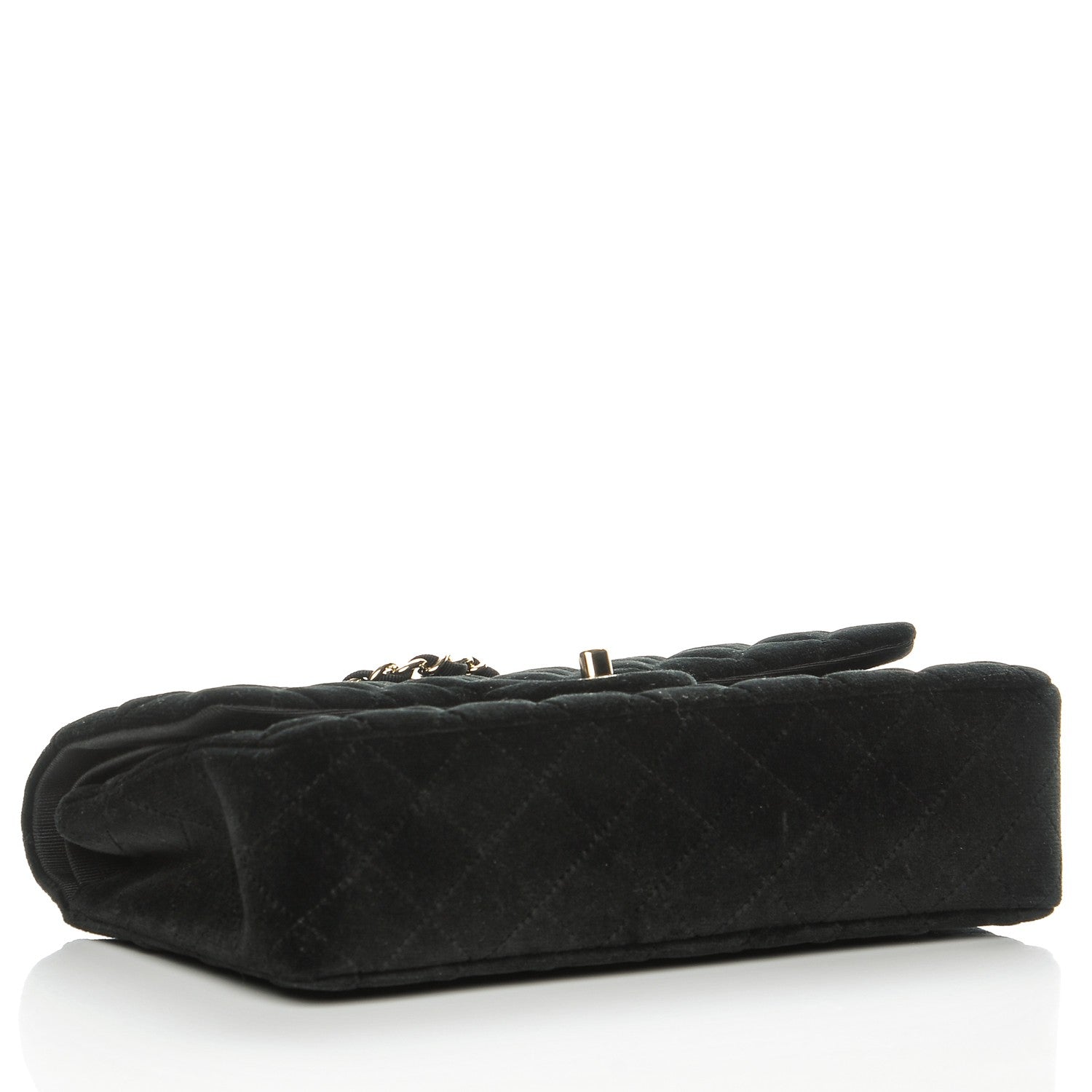 Chanel Velvet Quilted Medium Double Flap Black 4 of 8