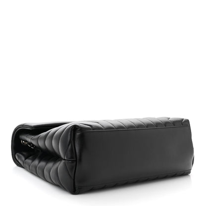Saint Laurent Calfskin Y Quilted Monogram Medium Loulou Chain Satchel Black 4 of 10