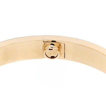 Cartier 18K Yellow Gold 4 Diamond LOVE Bracelet 17 7 of 7