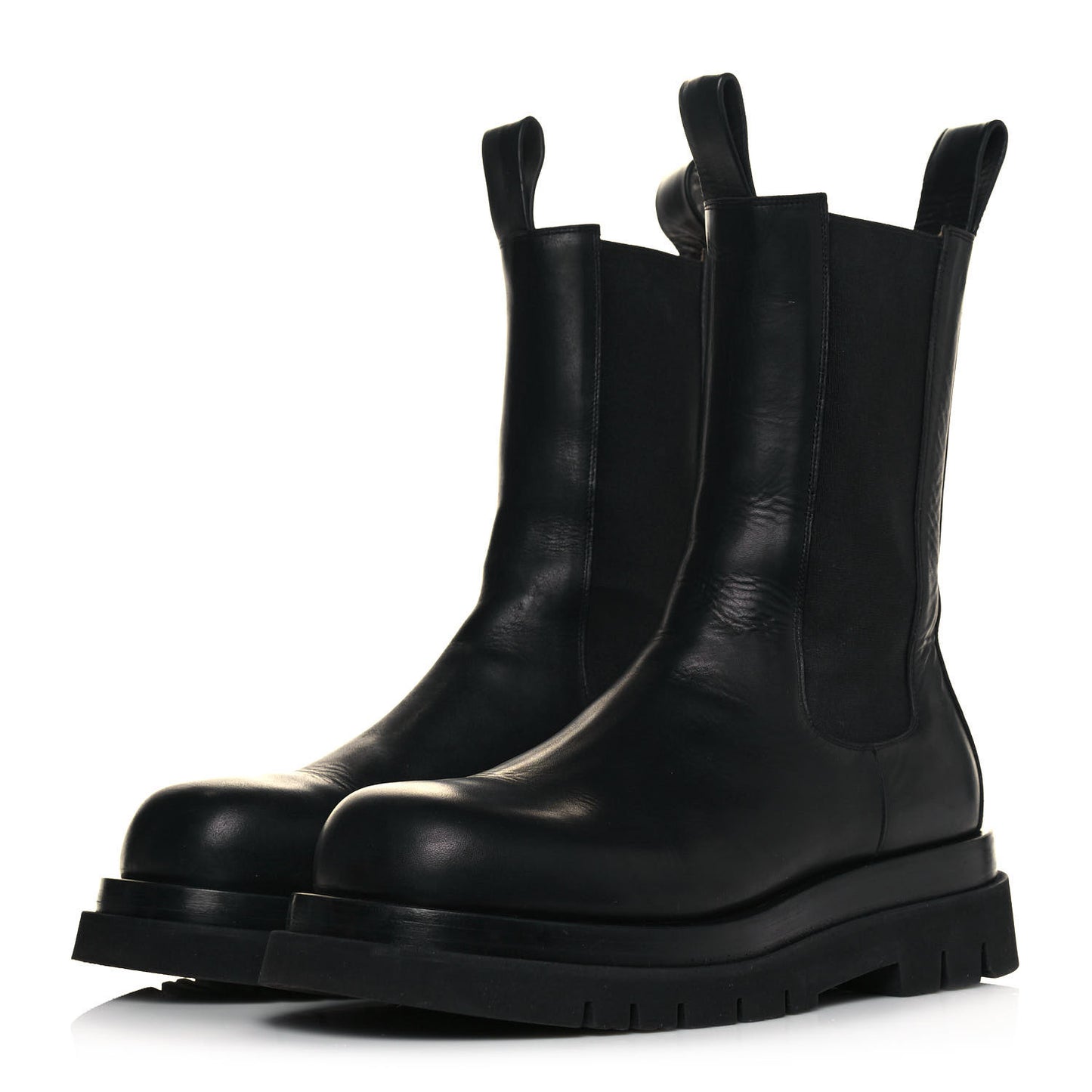 Calfskin Mens The Lug Chelsea 55mm Boots 42 Black