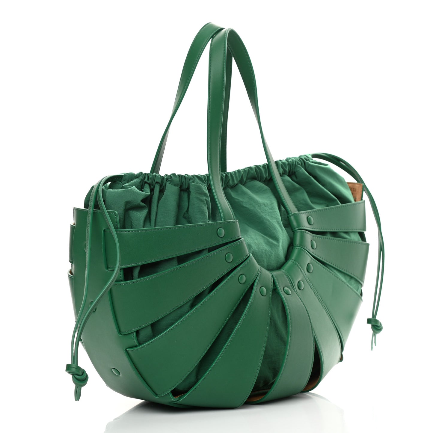 French Calfskin Shell Bag Racing Green