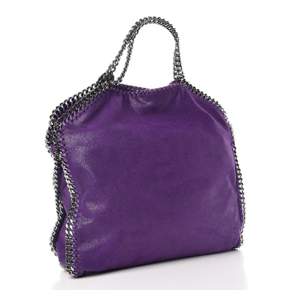 Stella McCartney Shaggy Deer Small Falabella Fold Over Tote Bright Purple 4 of 10
