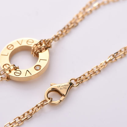 Cartier 18K Yellow Gold 2 Diamond LOVE Necklace 5 of 8
