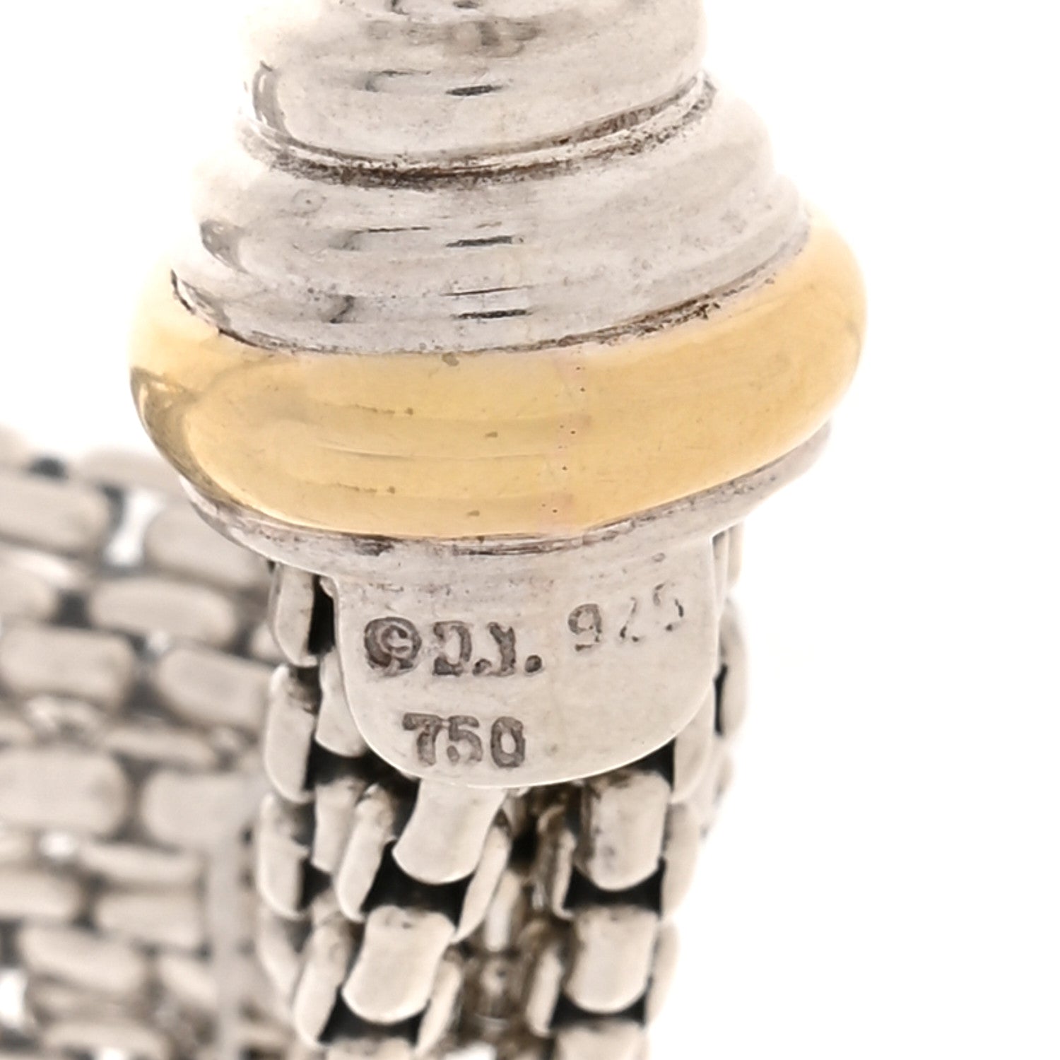 David Yurman Sterling Silver 18K Yellow Gold Cultured Pearl Citrine Smokey Quartz Multi Strand Necklace 5 of 5