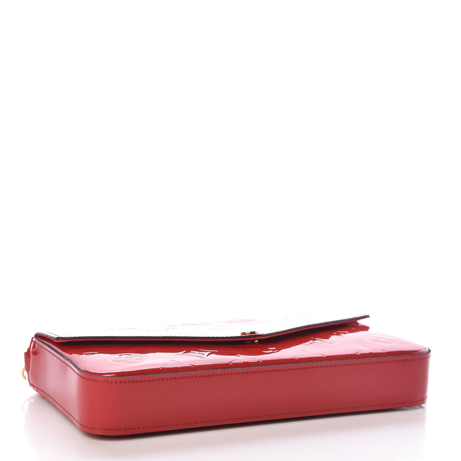 Louis Vuitton Vernis Felicie Pochette Chain Wallet Cherry 4 of 11